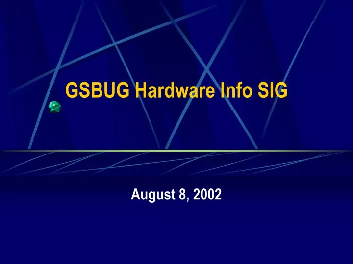 gsbug hardware info sig