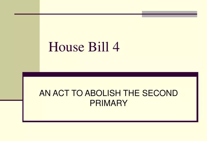 house bill 4