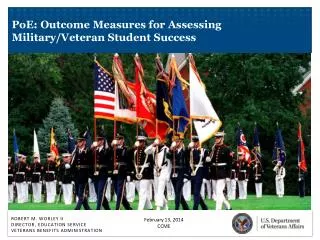 PoE: Outcome Measures for Assessing Military/Veteran Student Success