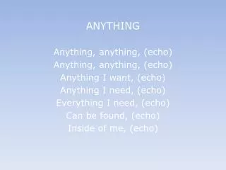 anything