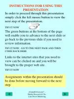 INSTRUCTIONS FOR USING THIS PRESENTATION - slide 1