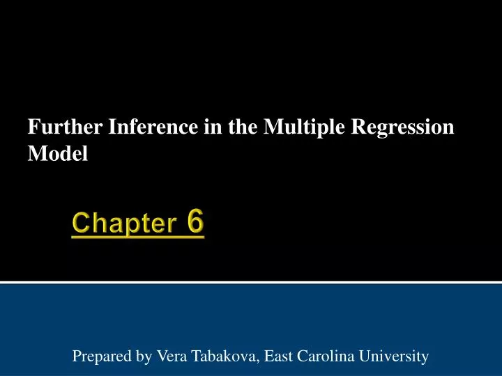 further inference in the multiple regression model