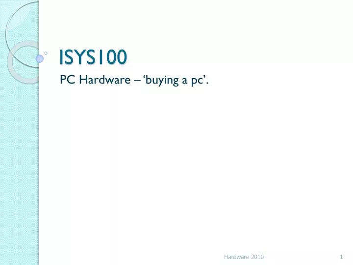 isys100