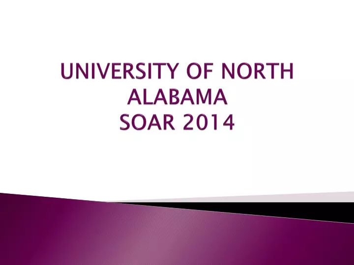 university of north alabama soar 2014