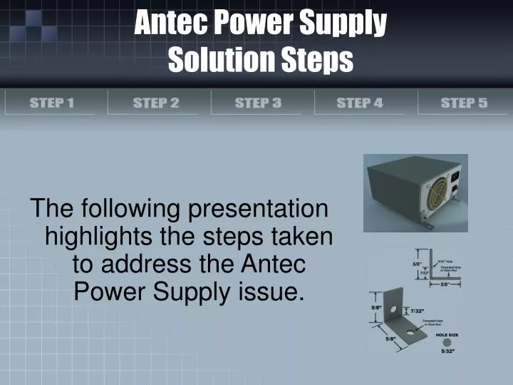 antec power supply solution steps