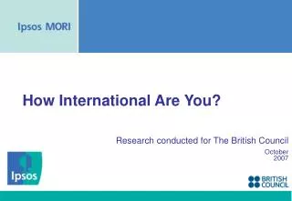 How International Are You?