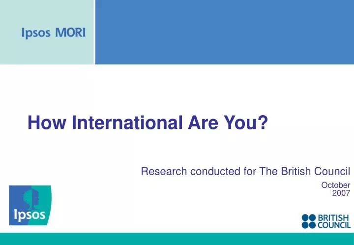 how international are you