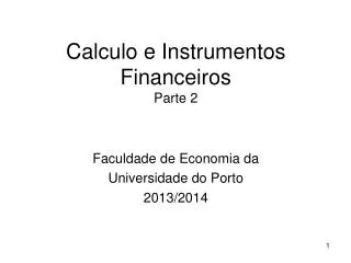 calculo e instrumentos financeiros parte 2