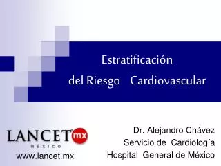 estratificaci n del riesgo cardiovascular