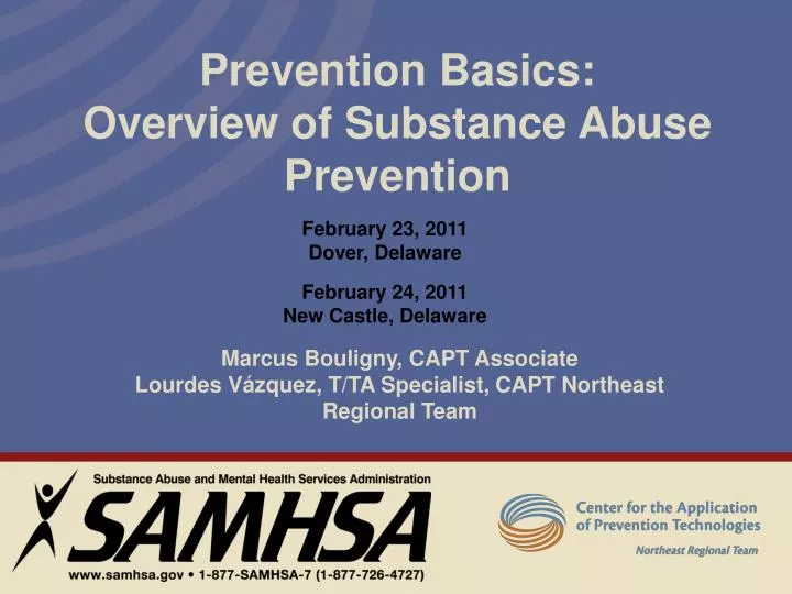 prevention basics overview of substance abuse prevention