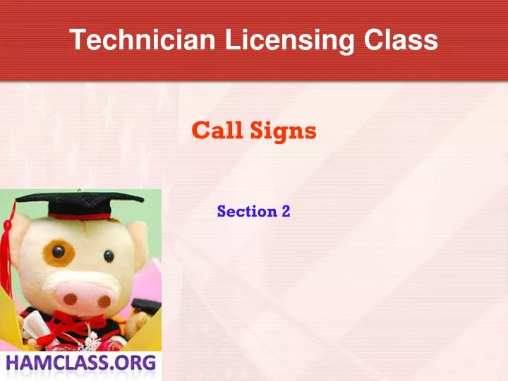 technician licensing class