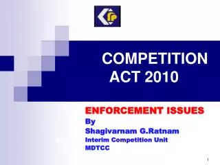 COMPETITION ACT 2010