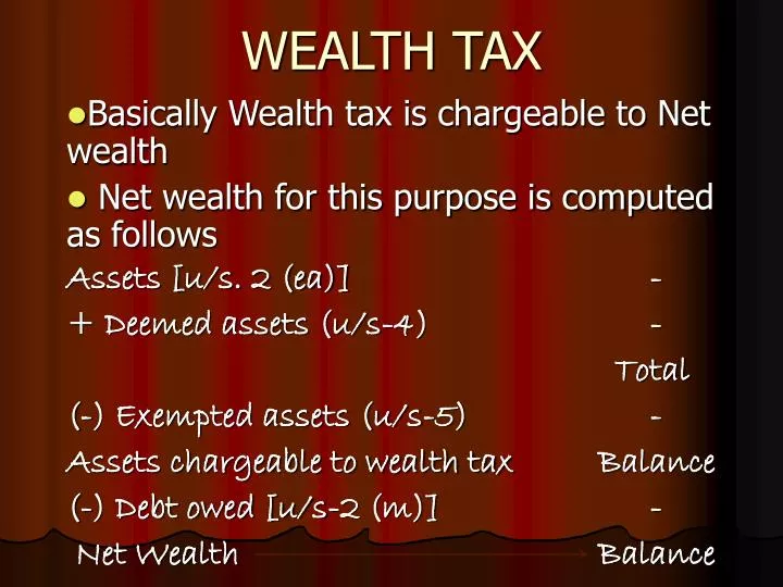 wealth tax