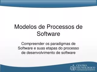 modelos de processos de software