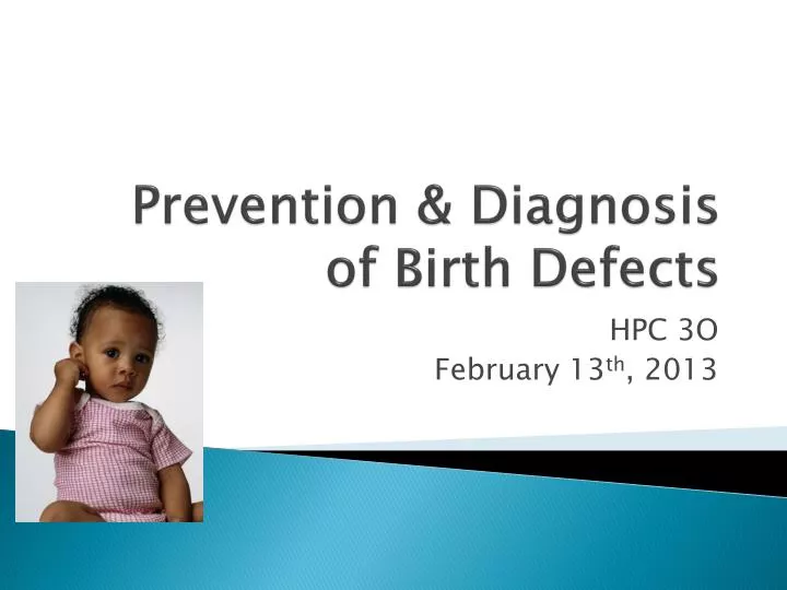 prevention diagnosis of birth defects