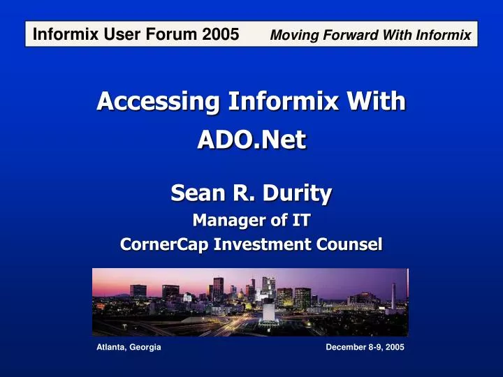 accessing informix with ado net