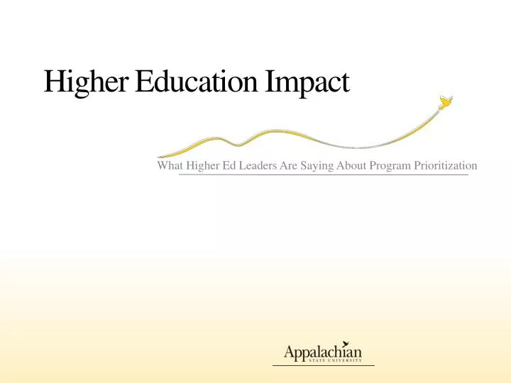 higher education impact