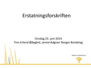 erstatningsforskriften