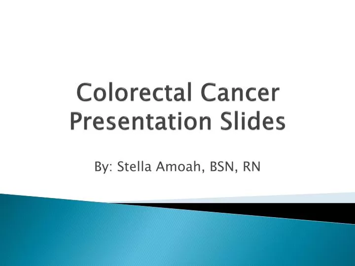 colorectal cancer presentation slides
