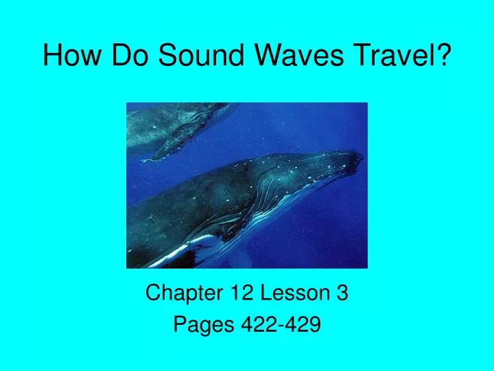 how do sound waves travel