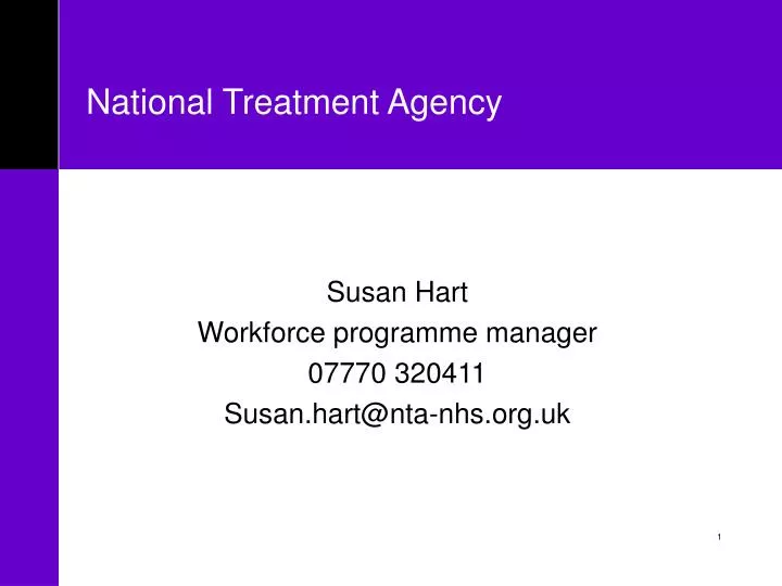 national treatment agency