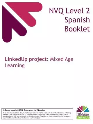 NVQ Level 2 Spanish Booklet