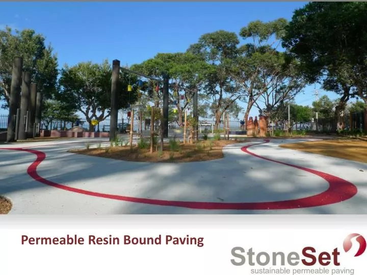permeable resin bound paving