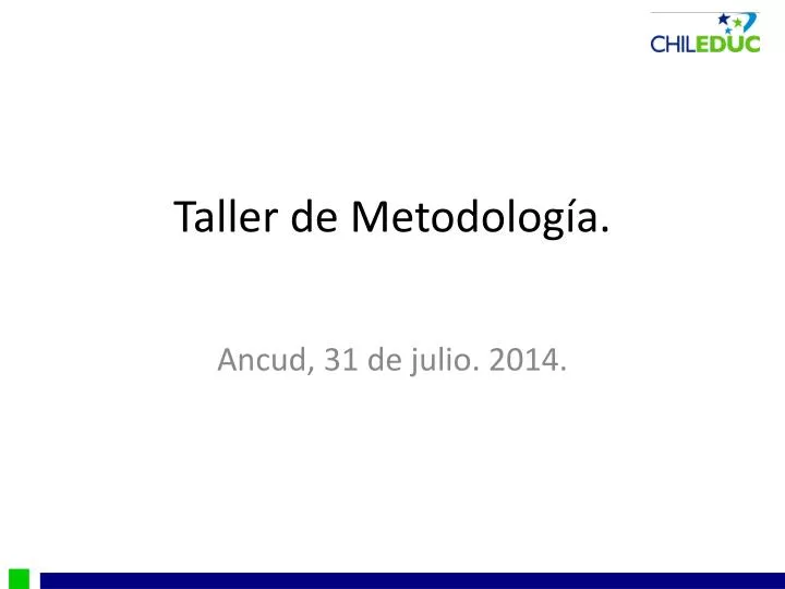 taller de metodolog a