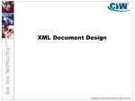 XML Document Design