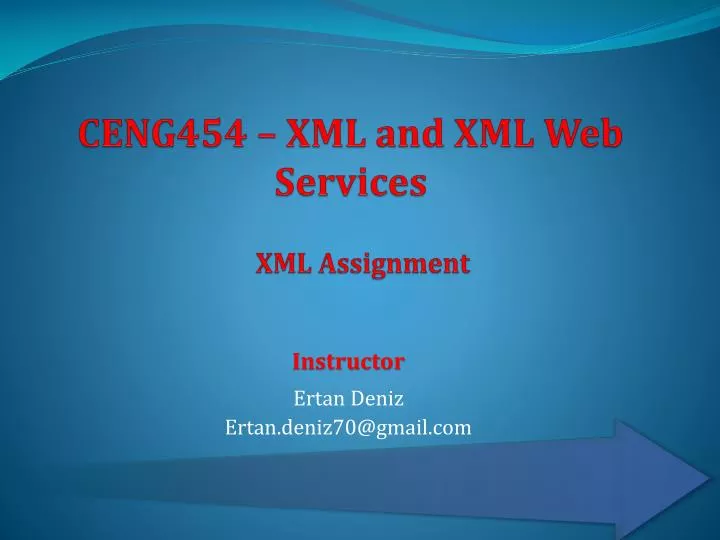 ceng454 xml and xml web services