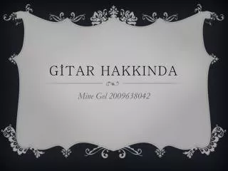 g tar hakkinda