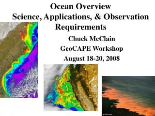 Ocean Overview Science, Applications, &amp; Observation Requirements