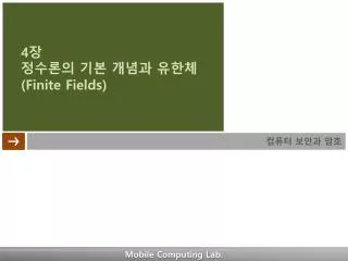 4 finite fields