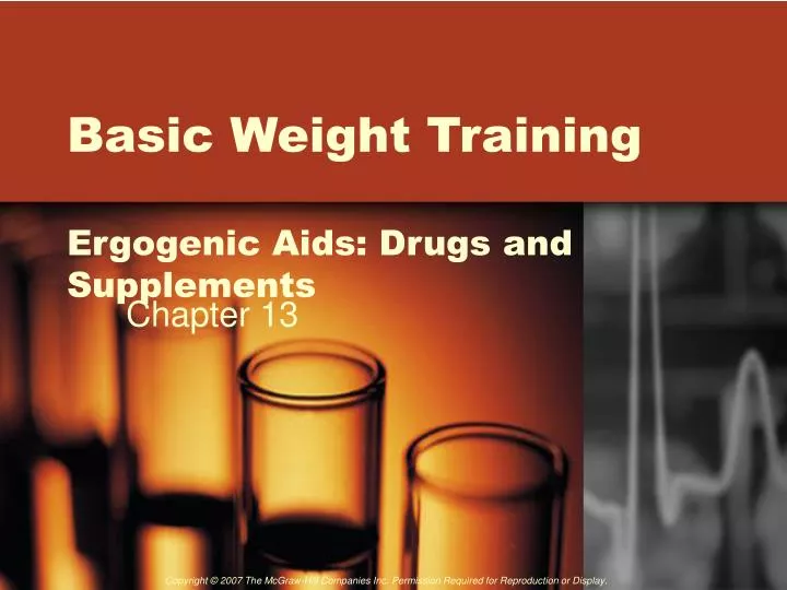 basic weight training ergogenic aids drugs and supplements