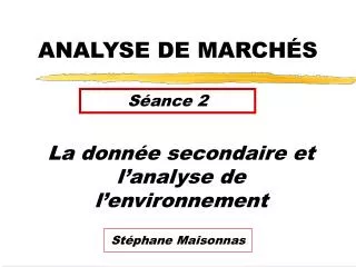 analyse de march s