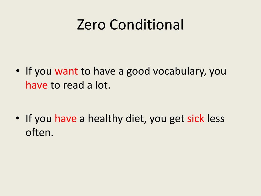PPT - Zero Conditional PowerPoint Presentation, free download - ID:5465943
