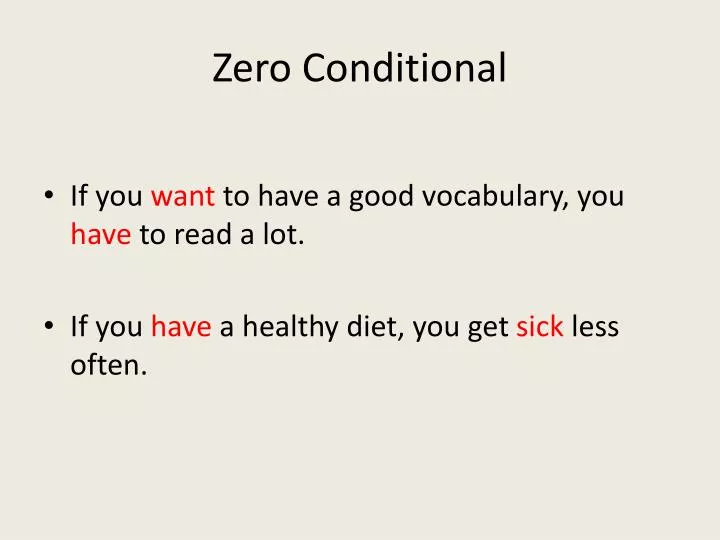 zero conditional