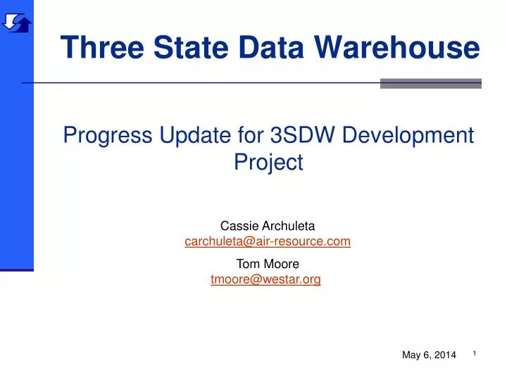 three state data warehouse