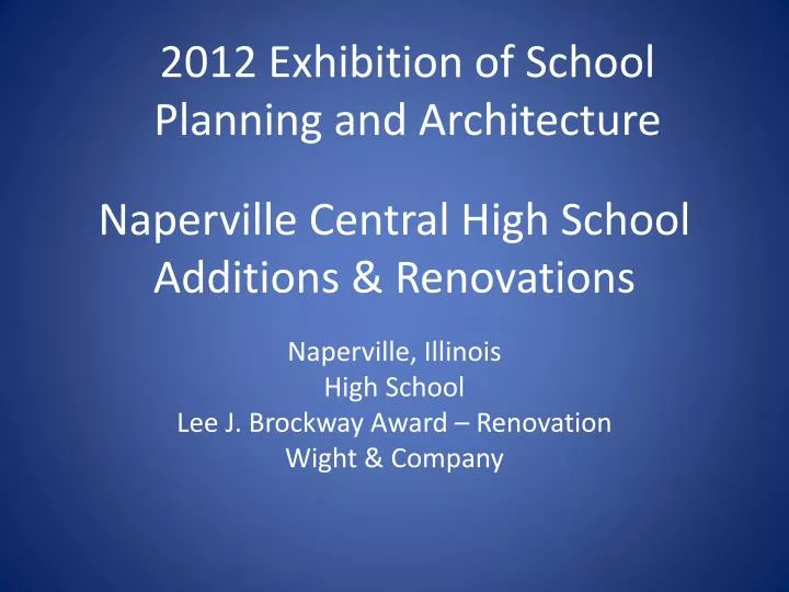 naperville central high school additions renovations