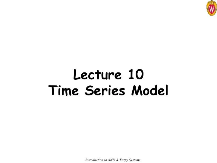 lecture 10 time series model