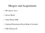 Mergers and Acquisitions - slide 1