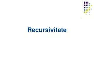 recursivitate