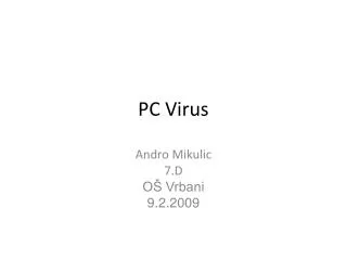 pc virus