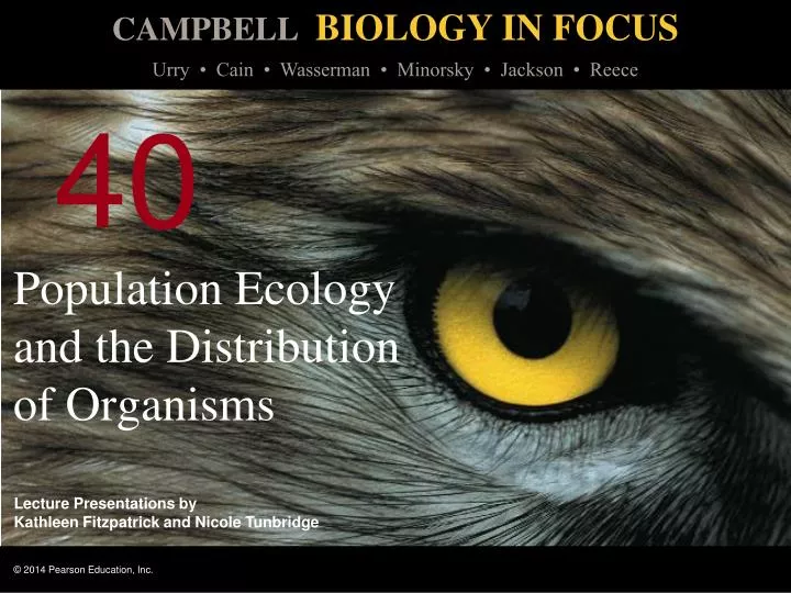 population ecology and the distribution of organisms