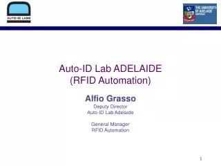 Auto-ID Lab ADELAIDE (RFID Automation)