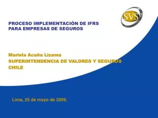 proceso implementaci n de ifrs para empresas de seguros