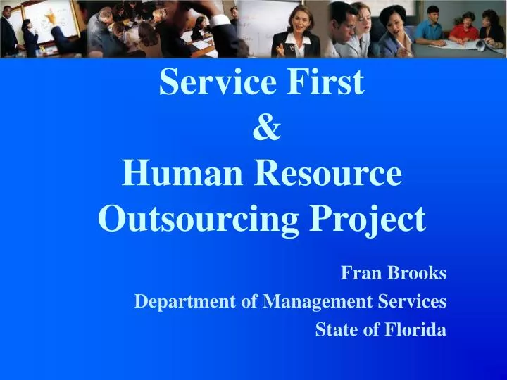 service first human resource outsourcing project