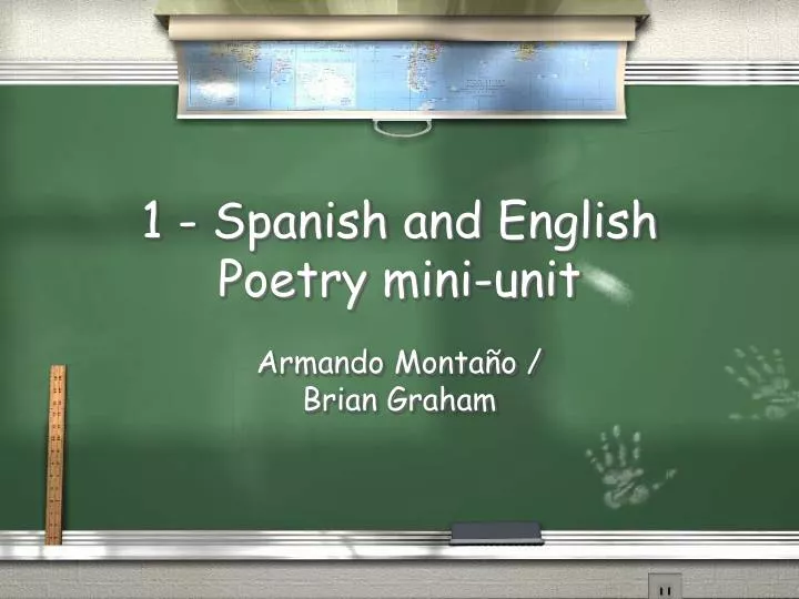 1 spanish and english poetry mini unit