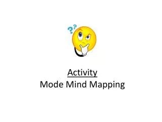 Activity Mode Mind Mapping