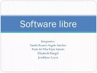 software libre